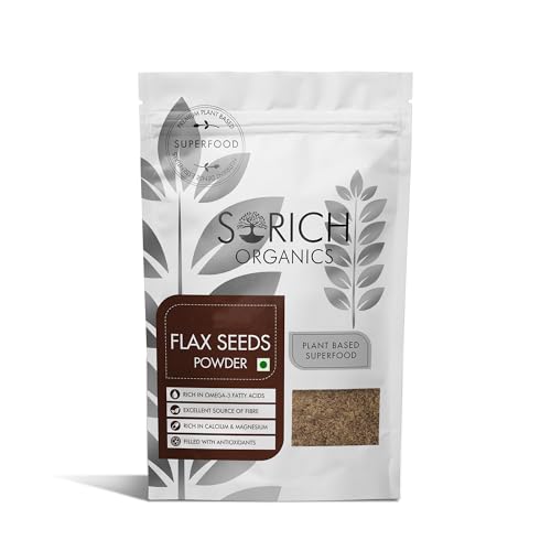 Image of Sorich Organics Cold Milled Flaxseed (Alsi) Powder 400g | Protein & Fiber | Supports Hair Growth & Skin Health | Natural Superfood for Weight Loss & Digestion | Gluten-Free