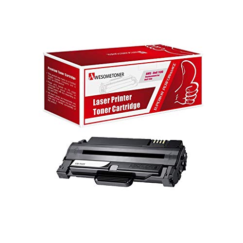Awesometoner Compatible Toner to replace Dell 330-9523 (7H53W) High Yield Black Toner Cartridge for your Dell 1130,1135 Printer
