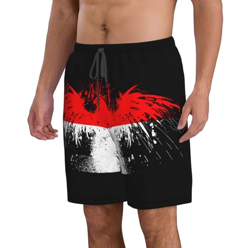 Men's Swim Trunks Beach Shorts Drawstring Lightweight Gym Running Shorts Gym Casual Loose Summer Shorts with Pocket2