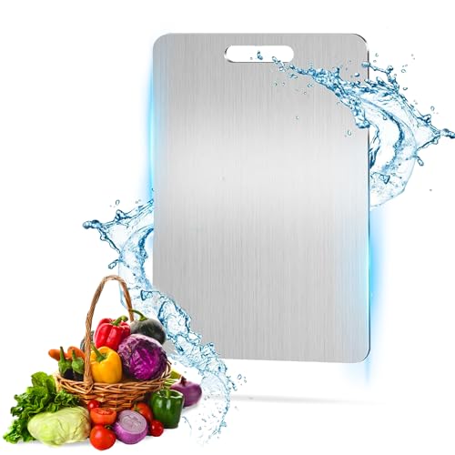 Planche à découper en acier inoxydable en titane durable pour cuisine