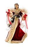 Kurt Adler UL2218 UL 10-Light 16' Red & Ivory Angel Treetop