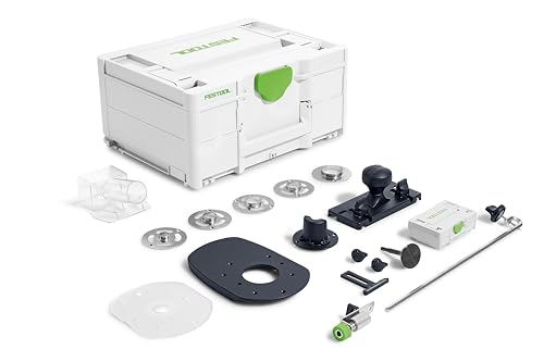 Festool 578047 OF 1010 Imperial Accessory Kit – Router Guide Rail Adapter, Copy Rings, Circle Cutting, Dust...