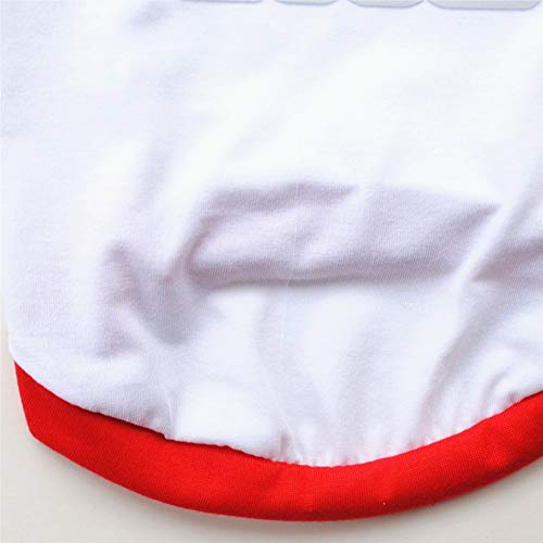Milehouse Prettdlijun Independant Day Pet Outfits,4Th July Soft Cotton Dog T-Shirt Clothes Short Sleeve Puppy Supplies White S #TOP5