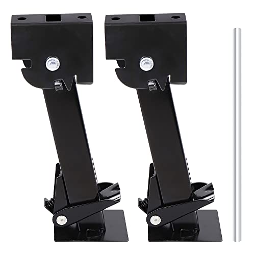 Image of Telescoping Trailer Stabilizer Jacks - Adjusts from 11.8 inch to 17.7 inch, Includes 11.8 inch Long Bar /Crank, 1000 lbs Capacity Each, Set of 2