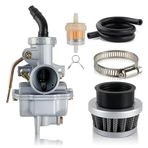 Carbhub PZ20 Carburetor for Kazuma Baja 50cc 70cc 90cc 110cc 125cc TaoTao 110B NST SunL Chinese Quad 4 stroke ATV 4 wheeler Go kart Dirt Bike Honda CRF50F XL75 CRF80F XR50R with Air Fuel Filter
