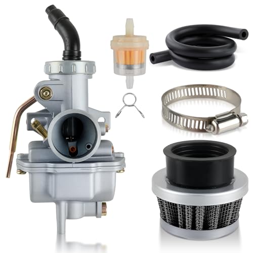Carbhub PZ20 Carburetor for Kazuma Baja 50cc 70cc 90cc 110cc 125cc TaoTao 110B NST SunL Chinese Quad 4 stroke ATV 4 wheeler Go kart Dirt Bike Honda CRF50F XL75 CRF80F XR50R with Air Fuel Filter