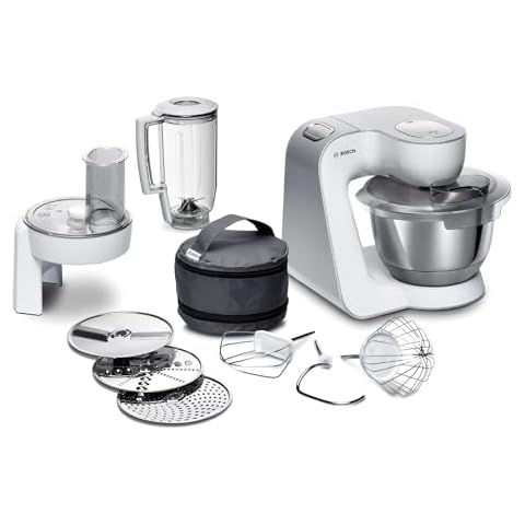 Bosch Food Processor Series 4 MUM58W20 with Stainless Steel Bowl Cover