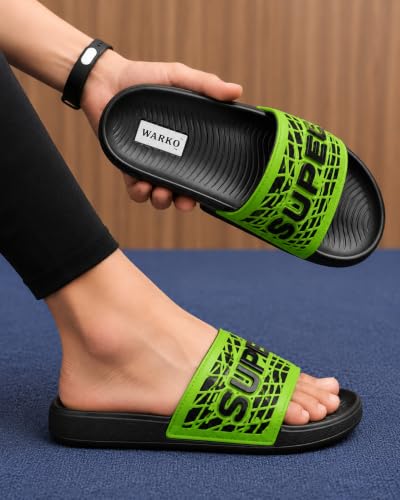 Image of WARKO Slippers For Men | Stylish Chappal For Boys | Soft Cushioned EVA Slides Slipper | Casual FlipFlop Daily Wear Footwear | Indoor Outdoor Use