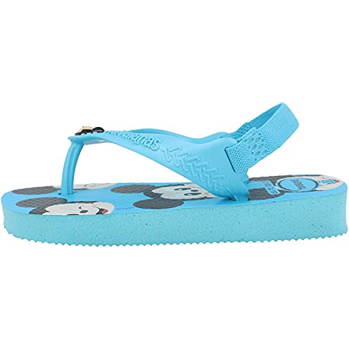 Chinelo Disney Classics, Havaianas, Bebê Unissex, Azul/Preto, 21