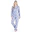 Pijama De Franela Para Mujer PajamaMania - Juego Completo, Cuello Abotonado, Bolsillos, Estampados Divertidos Y Cómodos