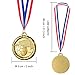 Abaokai 12 Pieces Soccer Medals for Awards for Kids and Adults, Gold Award Medals Set - Metal Olympic Style for Kid’s Sports Soccer Games and Prizes Awards, Party Favors, 2 Inches