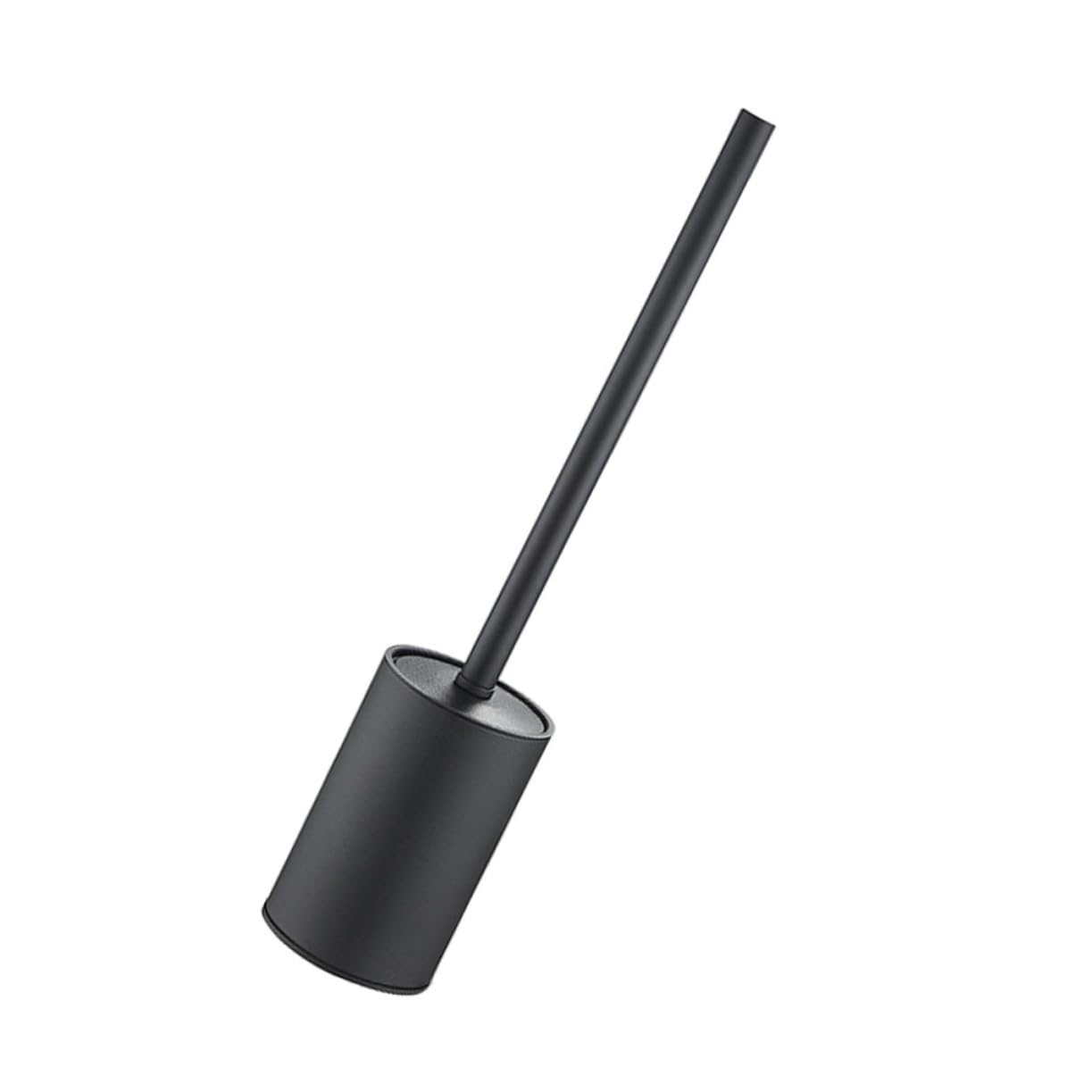 Brosse WC noire en acier inoxydable à poils durs pour hygiène