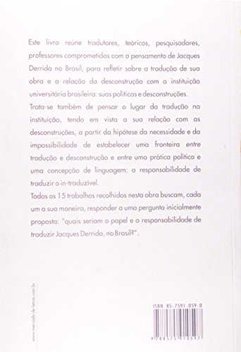 Traduzir Derrida: políticas e desconstruções Traduzir Derrida: políticas e desconstruções - Imagem 2