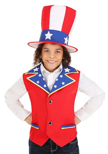 Kid's Patriotic 4th of July Accessory Kit | Independence Day Costume Set for Parades, Picnics, Fireworks Celebrations Medium