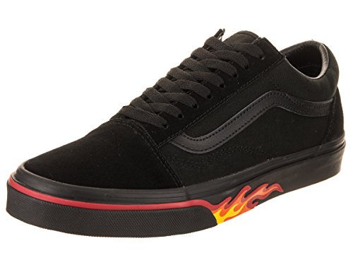 VANS �o���Y FLAME WALL �t���C���E�H�[�� OLD SKOOL �I�[���h�X�N�[�� ��x�� �u���b�Nx�u���b�N (26.5cm)