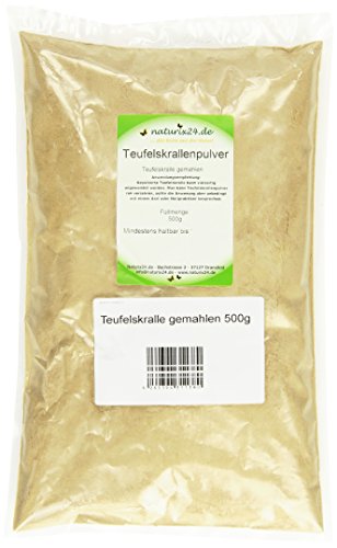 Naturix24 Teufelskrallenpulver, Teufelskralle gemahlen – Beutel, 2er Pack (2 x 500 g) Naturix24 Teufelskrallenpulver, Teufelskralle gemahlen – Beutel, 2er Pack (2 x 500 g)