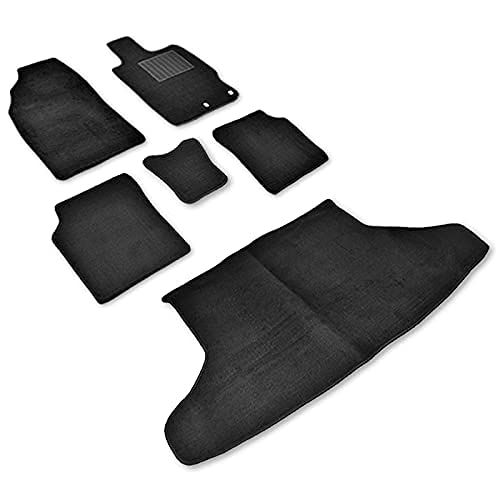 HELIOS ZVW30 プリウス 前期 後期 フロアマット ブラック 6点セット Ver,2 厚み5mm フロント リア ラゲッジ 1台分 セット