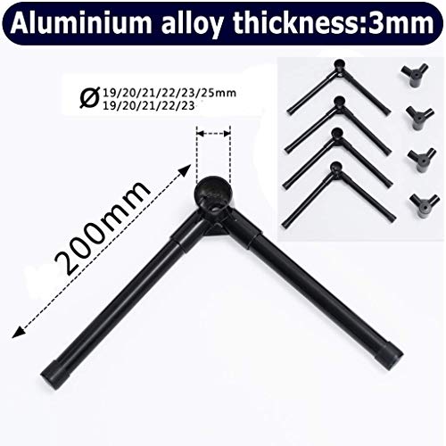 Scmty Thickened Spiral Connection Style Design Metal Canopy Bed Frame Post For California King Size Stainless Steel 4 Corner Bed Mosquito Net Bracket (Type-2 Black, California King) #TOP5