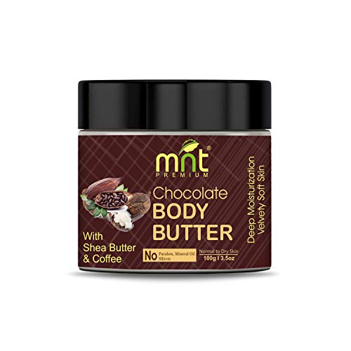 MNT Chocolate Body Butter with Shea Butter & Coffee (100g) for Dry Skin, Skretch Marks, Itchy Skin| No Paraben| No Mineral Oil| No Silicon