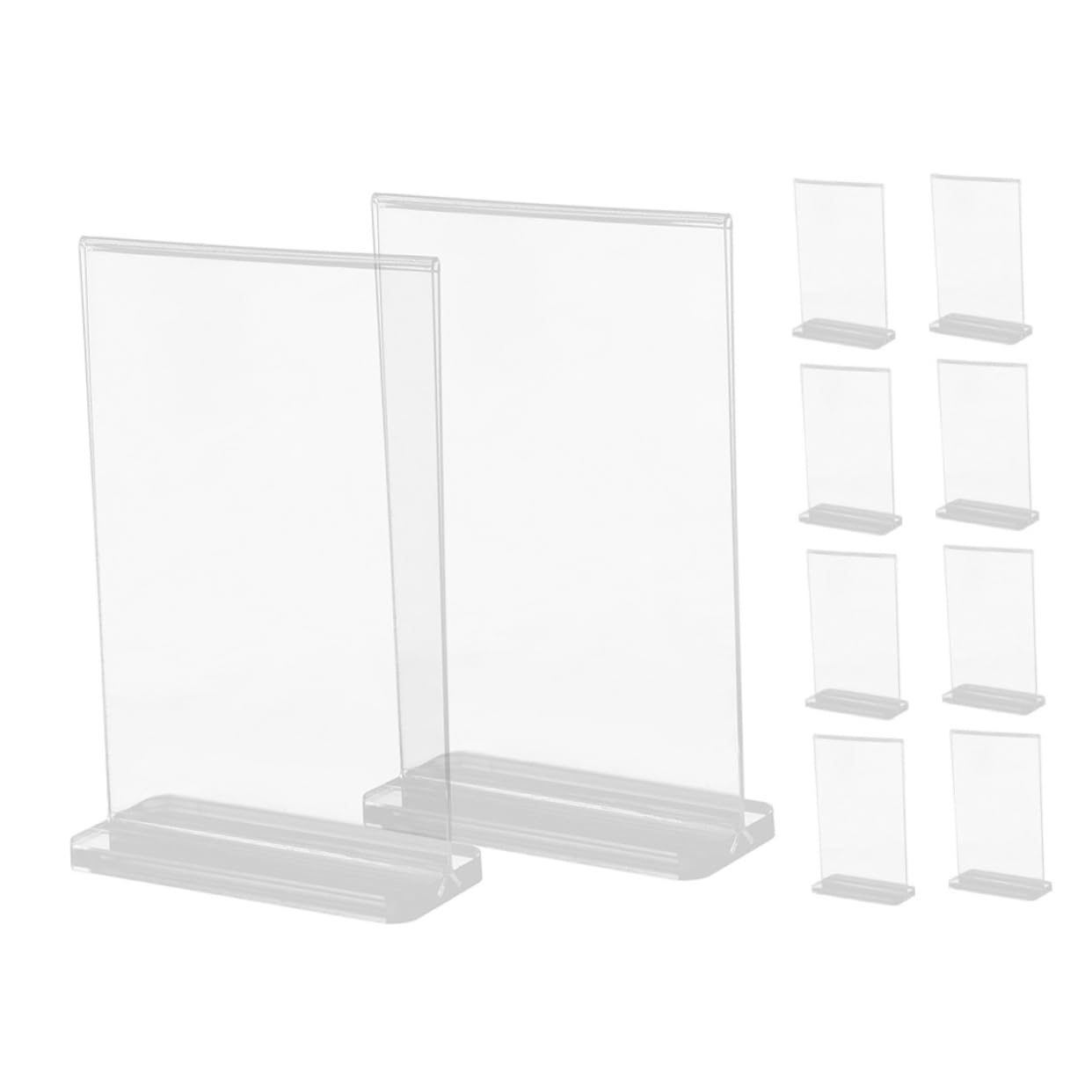 Présentoir à Menus de Table T A6 Lot de 10 en Acrylique