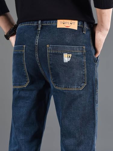 Image of TOPLOT Men Jeans | Stylish Denim Look | Regular Fit Design | Comfortable Wear Structure | Trendy Look Styling | Easy Movement Fit | Perfect for Casual & Everyday Wear (5213)