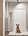 Gxdamxz Hunde Garderobe, Hundegarderobe Holz Hundeleinenhalter Wand für Hundezubehör & Halsband, Dog Leash Holder for Wall, Schwarz