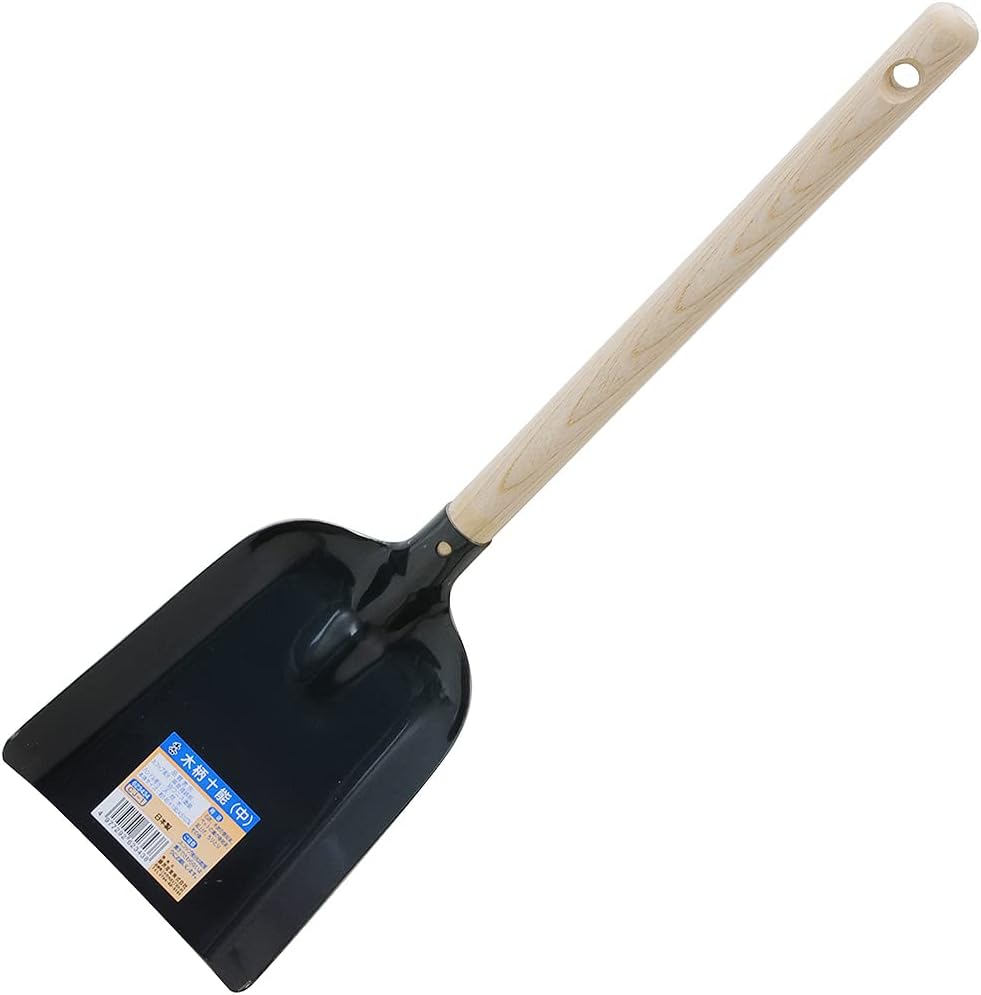 Senkichi Fire Shovel with of wooden handle Medium CJ-1 (Japan Import)