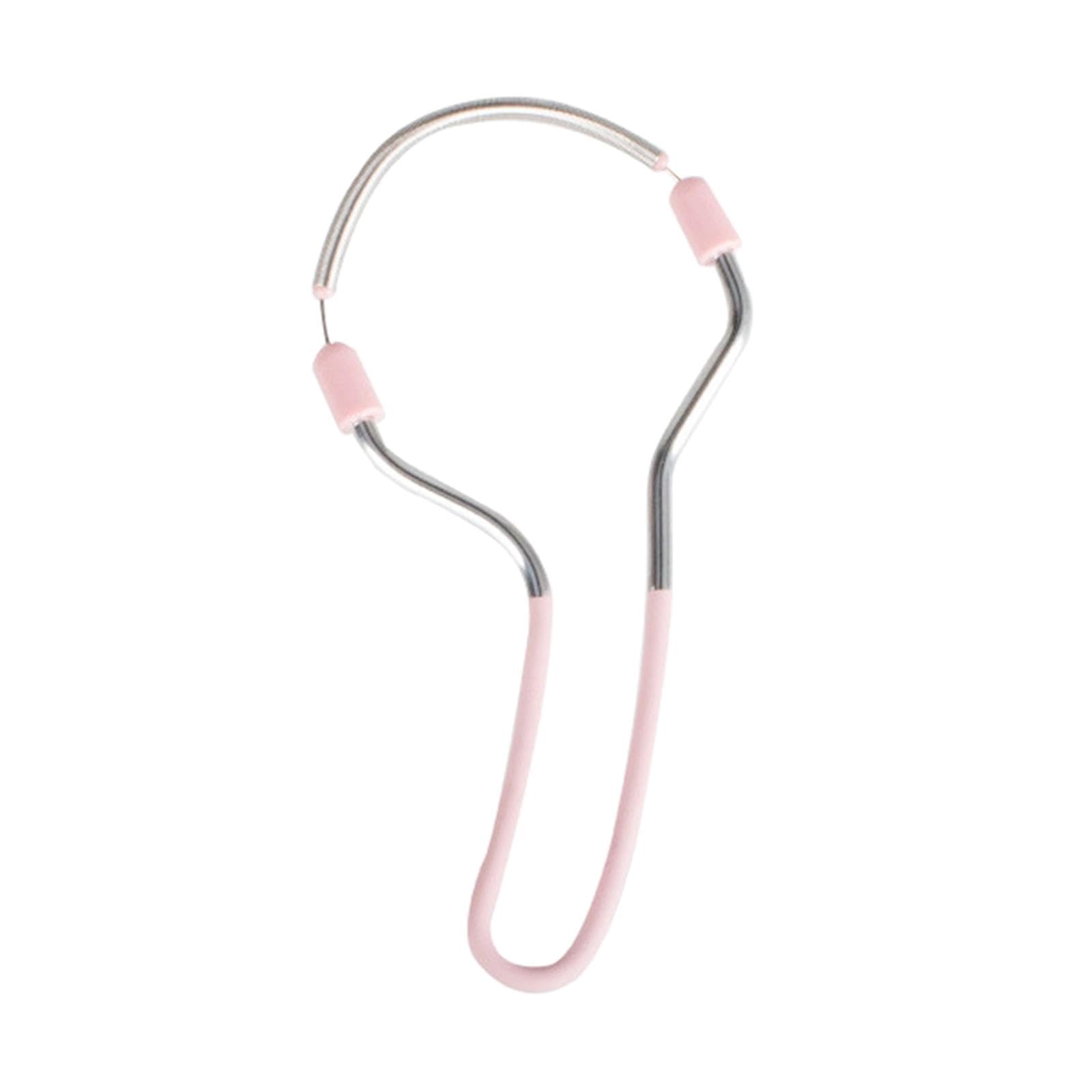 Generic Manual Spring Hair Remover for Women - Tool for Face and Lip Areas Pink