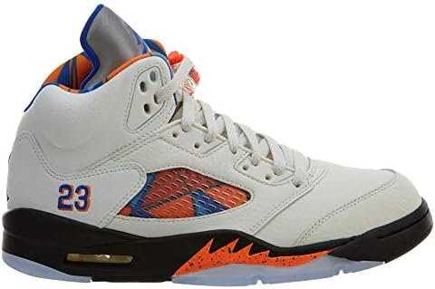 blue and orange jordan 5