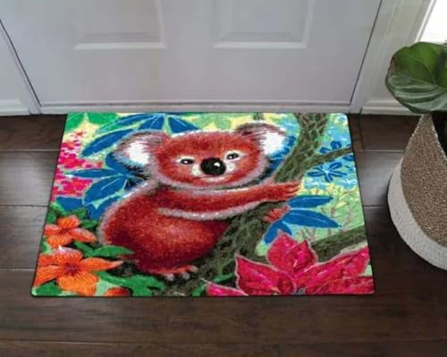 ���փ}�b�g �J���t���ȃR�A�� 50×80cm doormat Koala in Colorful