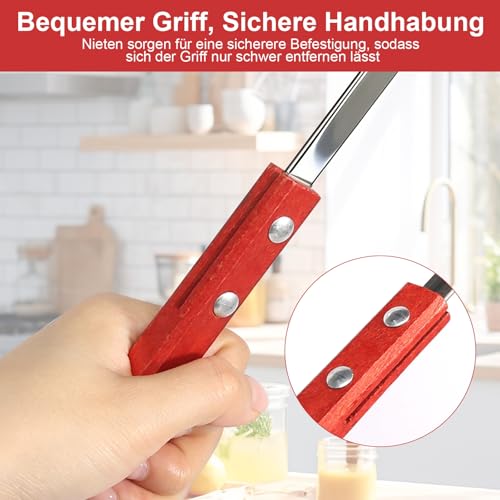8 Stück Schaschlikspieße Edelstahl, 42cm Flache Schaschlikspieße mit Tasche, Grillspieße Edelstahl Wiederverwendbar, Kebab Spieße für Fleisch Gemüse Lagerfeuer & Grillpartys, Grillzubehö
