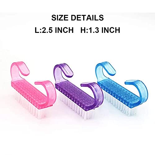 Belicia 6PCS Handle Nail Brush,Handle Grip Nail Brushes,Nail Brushes for Cleaning,Handle Fingernail Scrub Cleaning Brushes for Toes and Nails Cleaner - Image 6