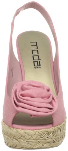 Image of Moda Spana Women's Hide Slingback Espadrille,Blush Cotton Voile,11 M US