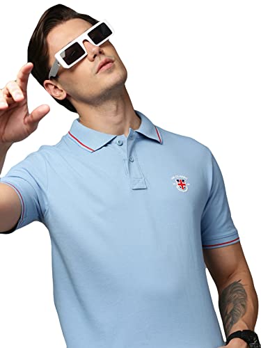 Image of ONN UK Classic Men's Premium Combed Cotton Polo Collar Half Sleeves Solid T-Shirt |