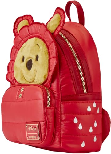 Loungefly Winnie the Pooh Rainy Day Puffer Jacket Double Strap Shoulder Bag2