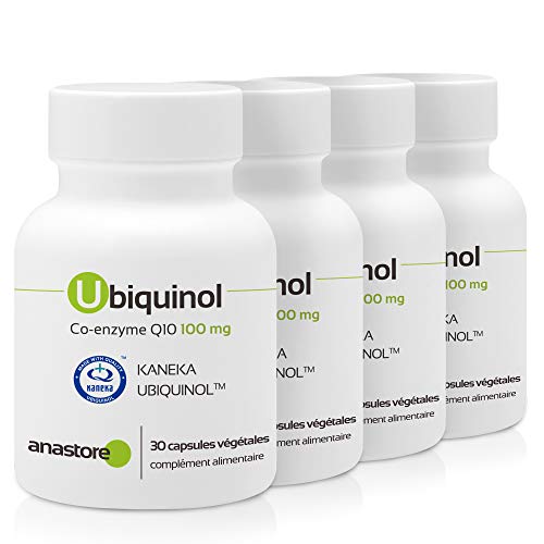UBIQUINOL COENZYME Q10 * PACK 3+1 GRATUIT * 100 mg / 120 capsules * Antioxydants