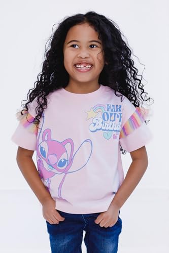 Image of Disney Girls Birthday T-Shirt Infant to Big Kid Sizes (18 Months - 14-16)