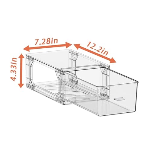Image of clear Drawer-Type Plastic Storage Box Bins Organizer,Family First Aid Kits Medicine cabinet Box Organizer,Closet ,Shelf,Ointments, Adhesive Bandages,Cosmetics,Office Items (clear, ZZ6L)