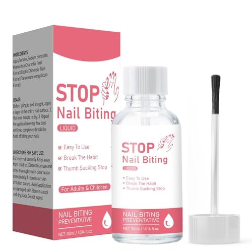 NovaCharm Nail Biting Polish for Kids, 30ML Quick Dry Nail