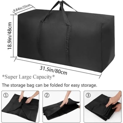 Bolsas de almacenamiento grandes Oxford L de ropa plegable e impermeable 4
