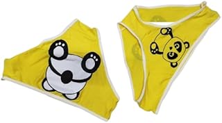 ملابس داخلية Hn 1048 للنساء من القطن بتصميم شكل باندا لطيف وجميل، مصنوعة من خامة ناعمة ومريحة لأصحاب البشرة الحساسة، للاستخدام اليومي للبنات والنساء