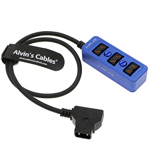Câble P-Tap HUB Dtap Mâle vers 3 Ports Femelles Répartiteur avec Filetage pour Batterie V-Mount