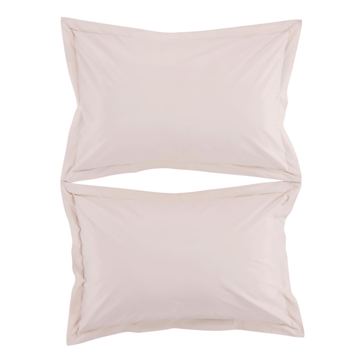 Christy 200TC Organic Oxford Pillowcases | Set of 2 | Powder Pink | 100% Certified Organic Cotton Bedding | Super Soft and Smooth Bed Linen