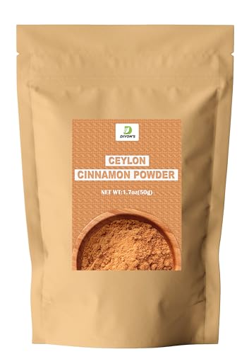 Ceylon Cinnamon Powder 1.7oz (50g) premium grade 100% From Sri Lanka,Packed With resealable Pouch.