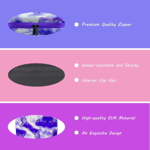 Image of 60 Slot Diamond Art Storage Box | Purple Bead Organizer Case with Drill Tools, Portable Craft Box, For 5D DIY Art Kits