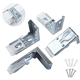 Zebra Shades Mounting Brackets 4 Pack - Heavy Duty Metal Blinds Bracket for Inside and Outside Installation - Easy Install, Sturdy Support, Fit for 38mm(1-1/2") Standard/Cassette Window Coverings​