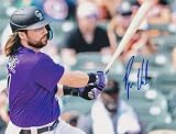 RYAN VILADE COLORADO ROCKIES ACTION SIGNED 8x10 - Autographed MLB Photos