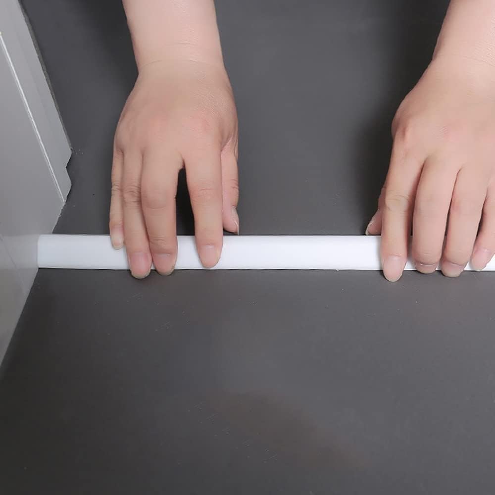 Water Retaining Strip, Shower Threshold Water Dam, Bathtub Shower Splash Guard, Shower Door Threshold Water Dam Barrier, Suitable for Bathroom and Kitchen, Clear, 2m/78 inch