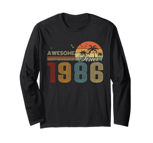 Awesome Since 1986 Men Women Birth Of Birthday Years Vintage ����T�V���c