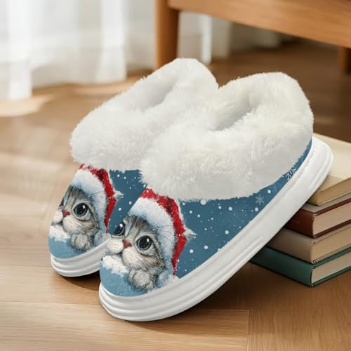 Fuzzy Polar Fleece Shoes for Woman Comfy House Slippers 5.5-113